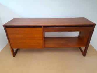 1960s teak record cabinet